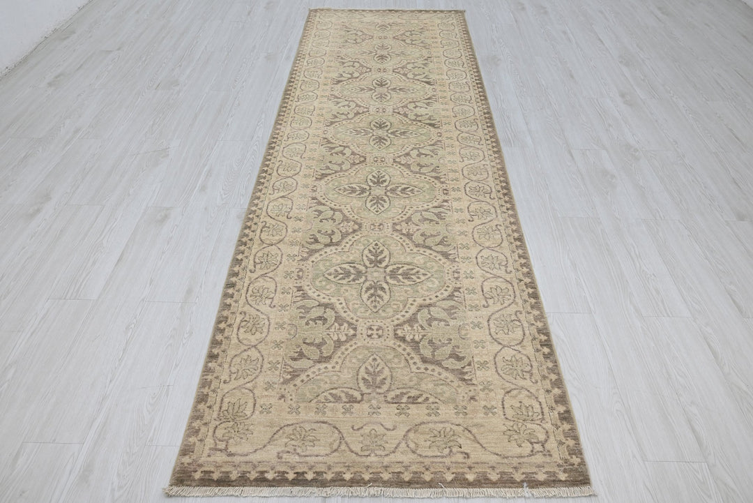 brown Runner rug 3' 3" x 9' 10"