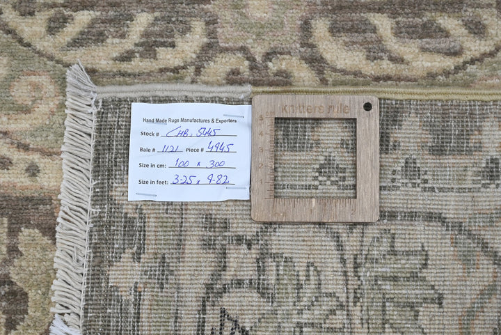 brown Runner rug 3' 3" x 9' 10"