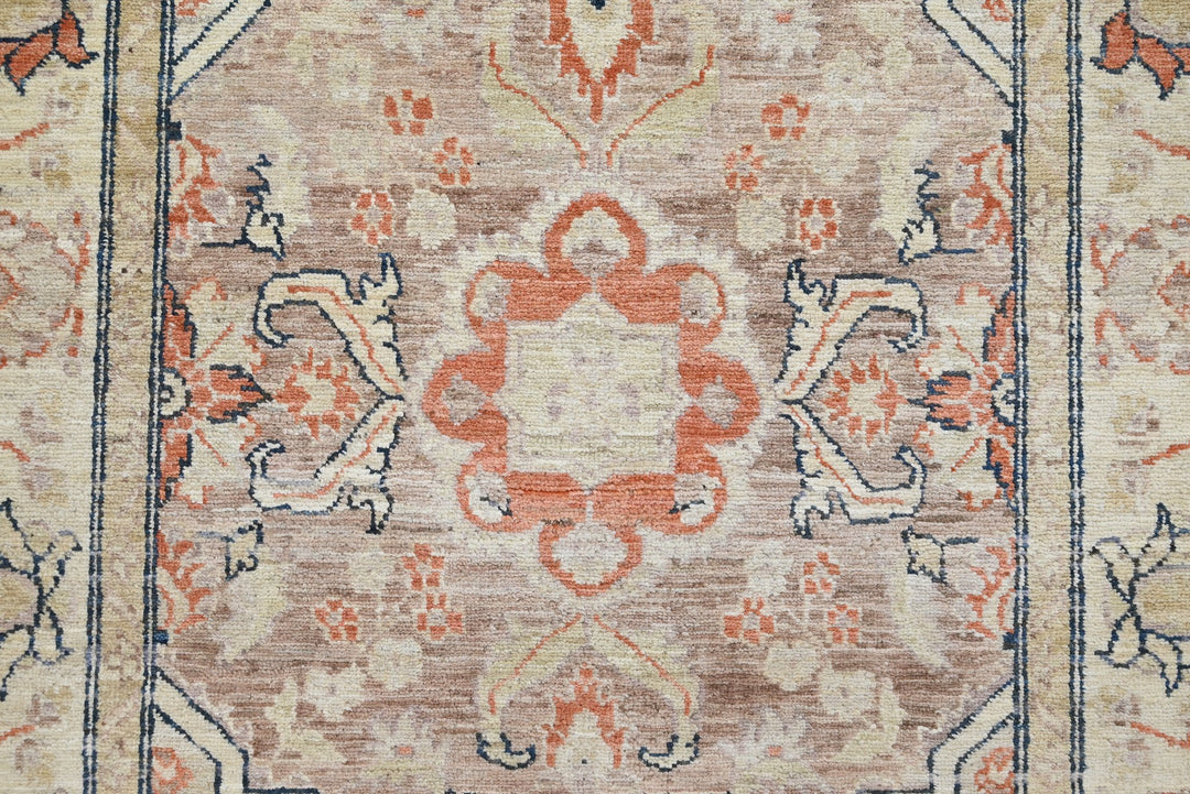 brown Runner rug 3' 4" x 10' 9"