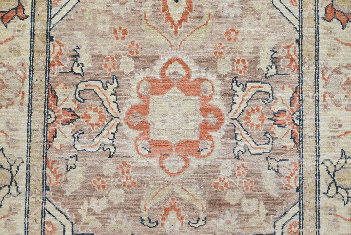brown Runner rug 3' 4" x 10' 9"