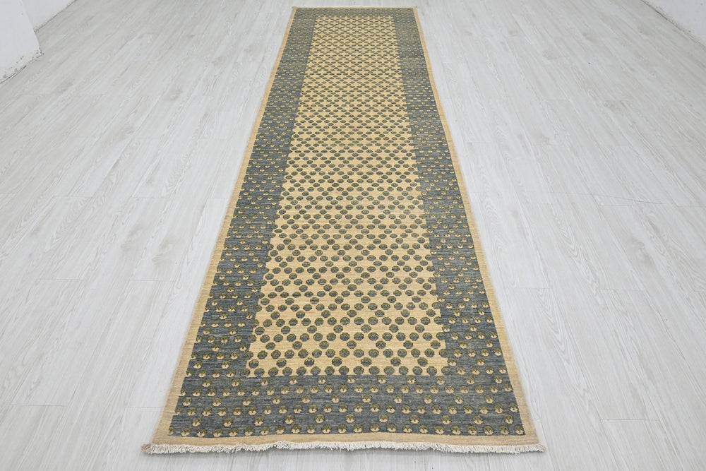 brown Runner rug 3' 1" x 11' 2"