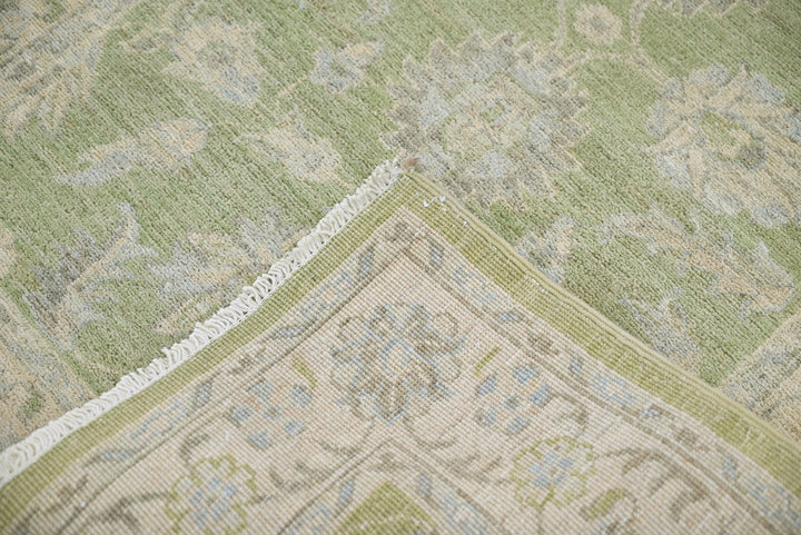 green Runner rug 2' 7" x 10' 2"