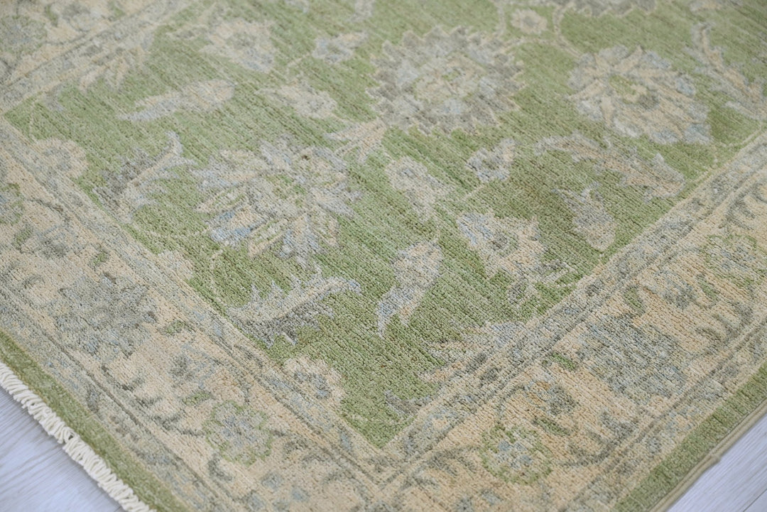 green Runner rug 2' 7" x 10' 2"