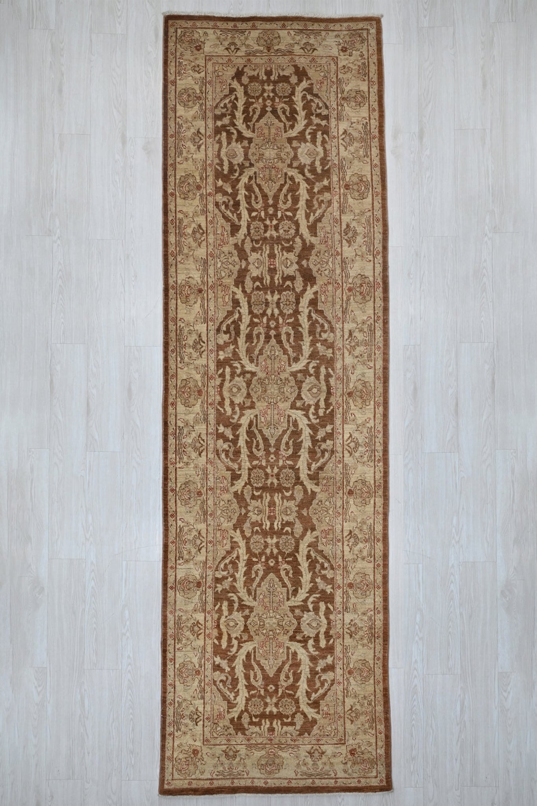 brown Runner rug 3' 1" x 11' 0"