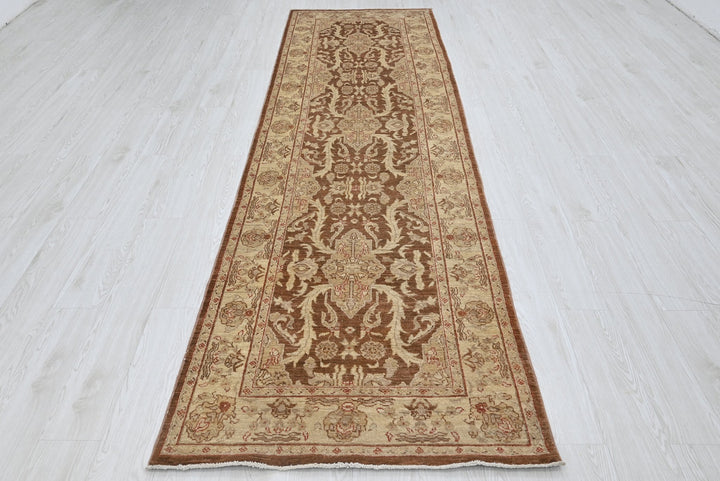 brown Runner rug 3' 1" x 11' 0"