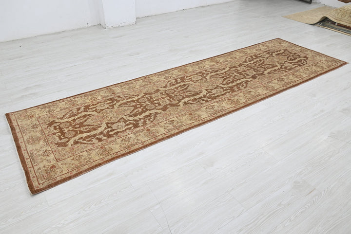 brown Runner rug 3' 1" x 11' 0"
