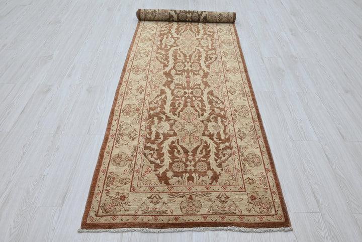 brown Runner rug 3' 1" x 11' 0"