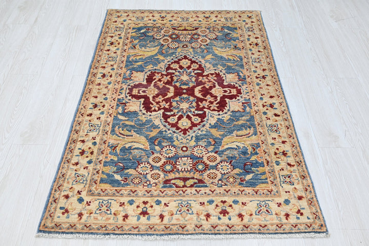 blue Accent rug 3' 0" x 4' 10"