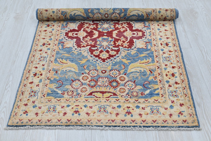 blue Accent rug 3' 0" x 4' 10"