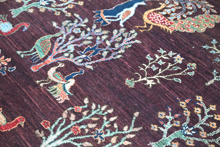 brown Accent rug 3' 4" x 4' 11"