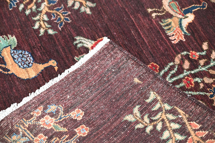 brown Accent rug 3' 4" x 4' 11"