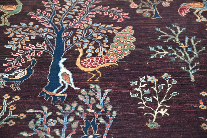 brown Accent rug 3' 4" x 4' 11"
