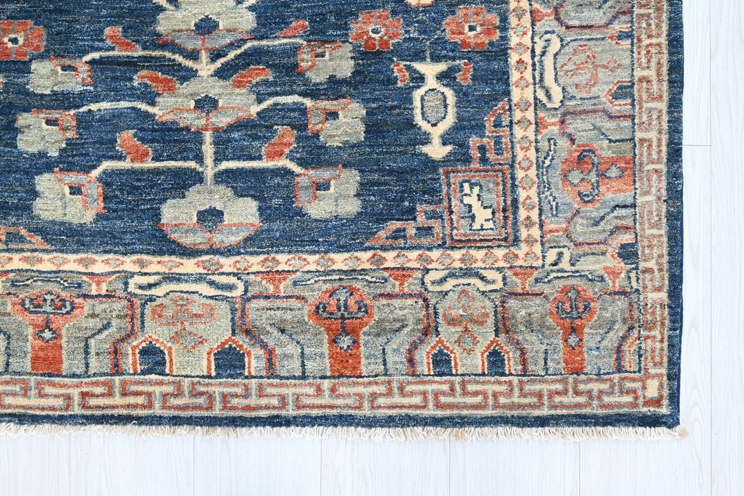 blue Accent rug 3' 11" x 5' 0"