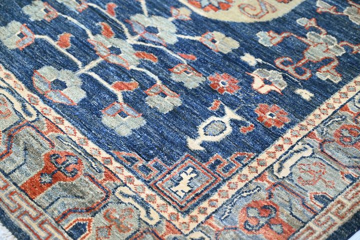 blue Accent rug 3' 11" x 5' 0"