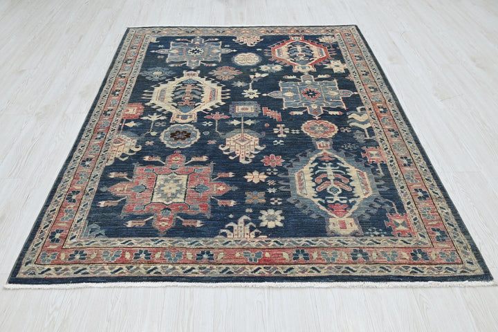 blue Medium rug 5' 1" x 6' 5"