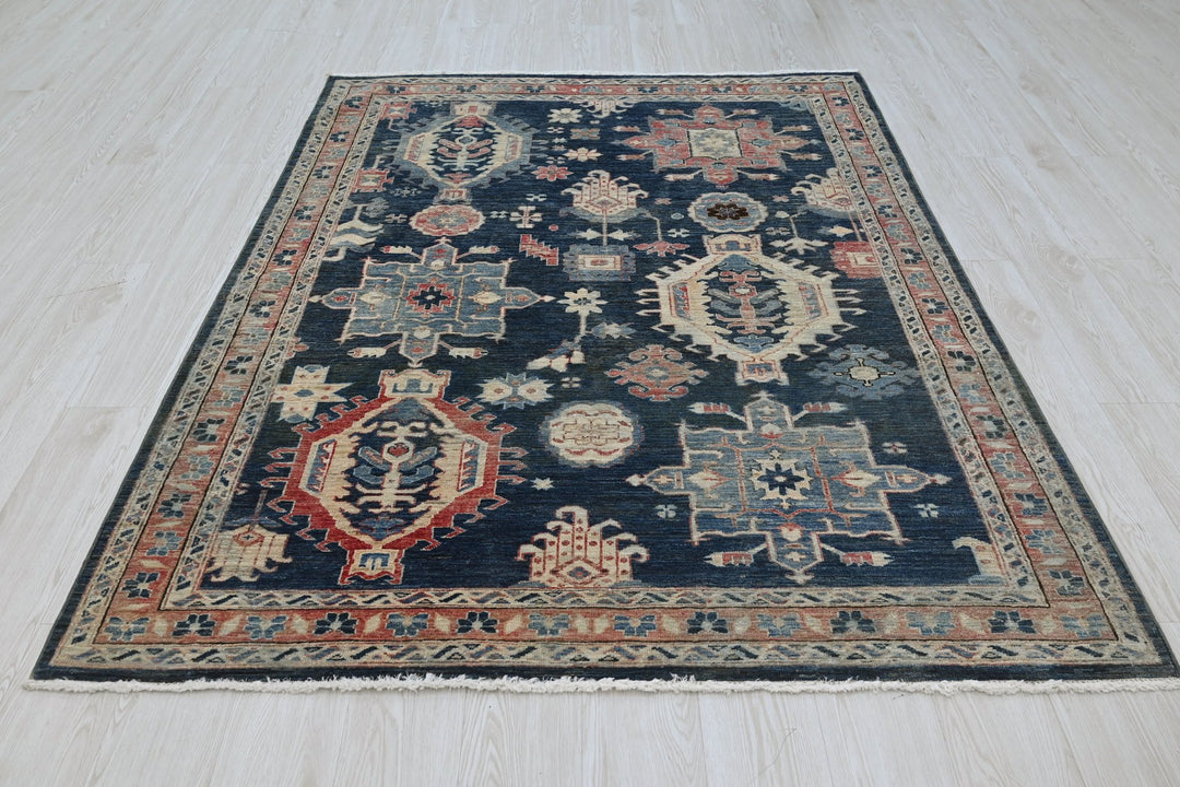blue Medium rug 5' 1" x 6' 5"