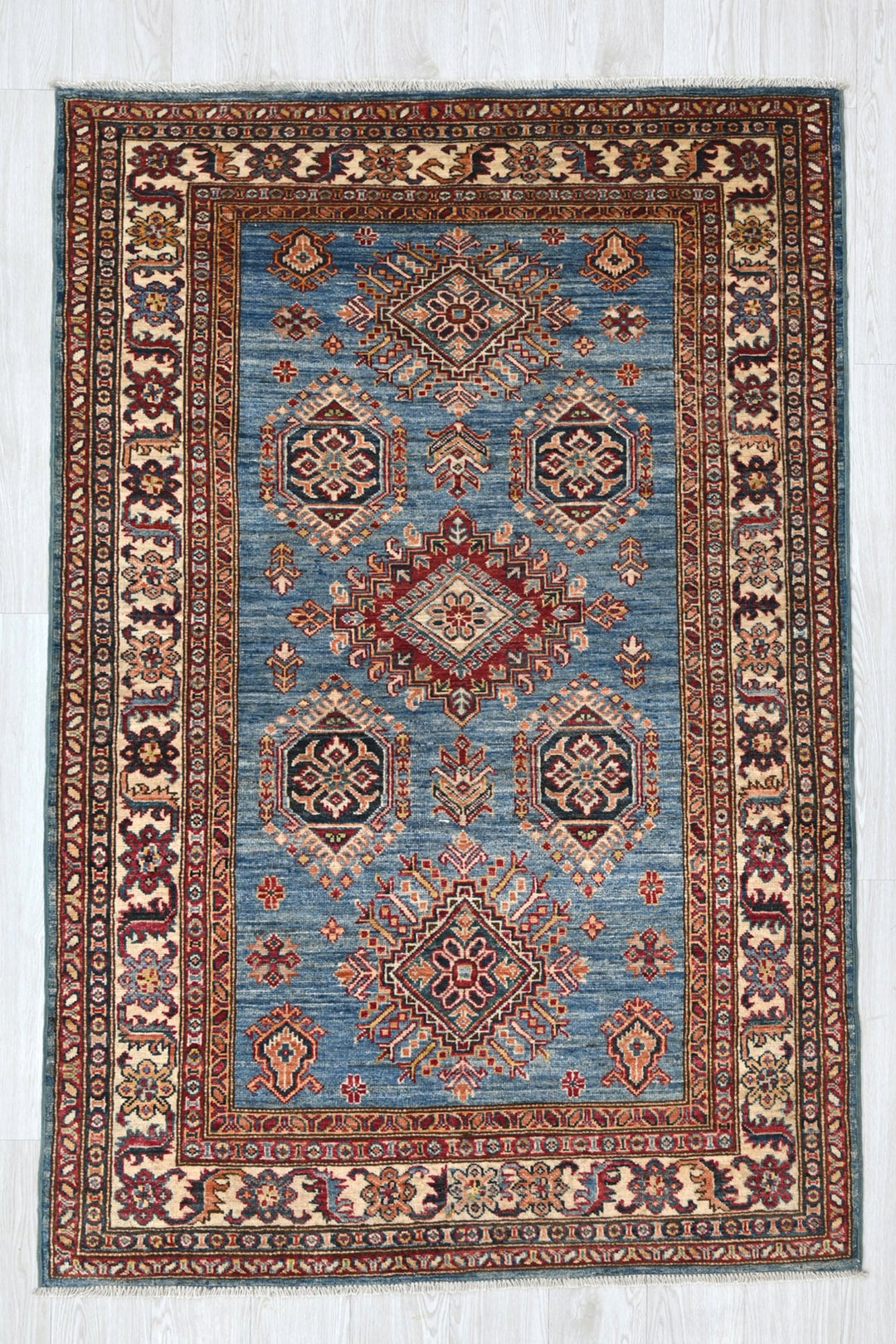 blue Medium rug 4' 1" x 6' 11"