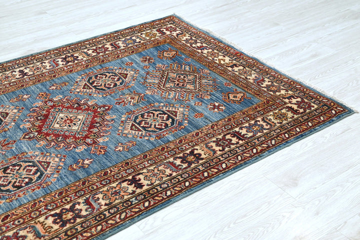 blue Medium rug 4' 1" x 6' 11"