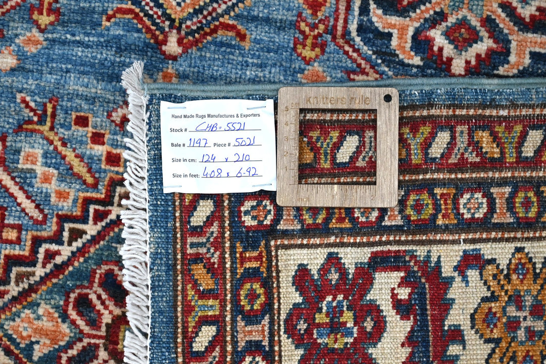 blue Medium rug 4' 1" x 6' 11"