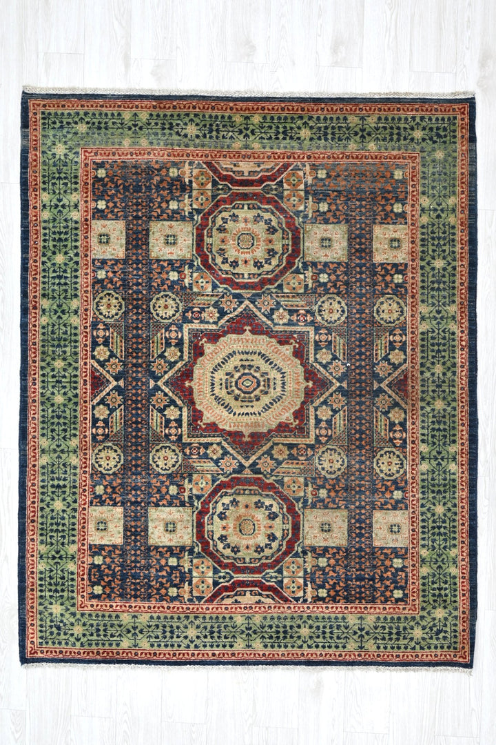 blue Medium rug 5' 0" x 6' 5"