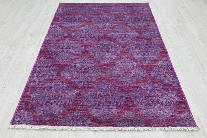 purple Accent rug 4' 1" x 6' 3"