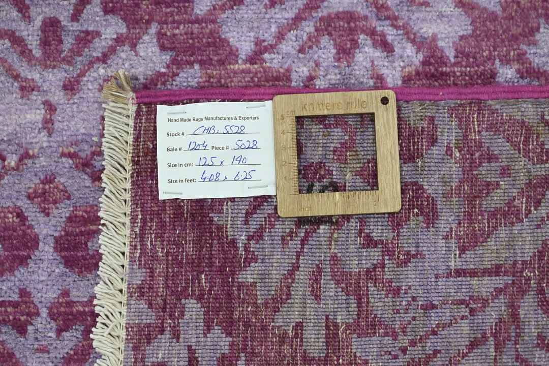 purple Accent rug 4' 1" x 6' 3"