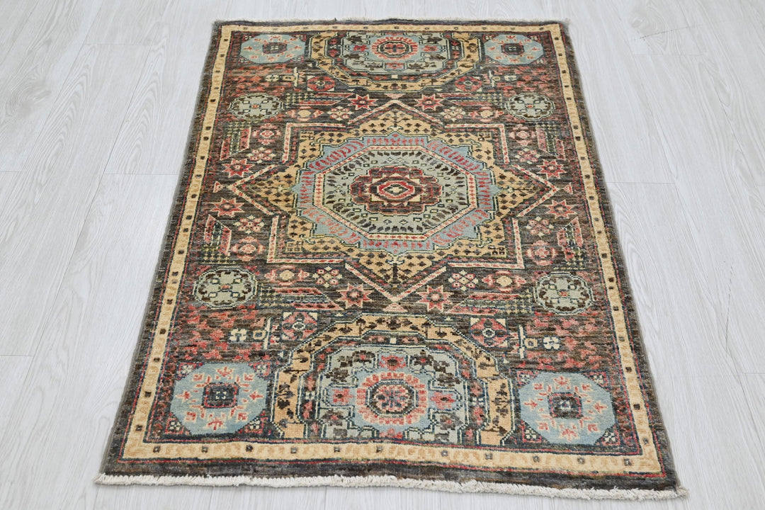 brown Accent rug 2' 7" x 4' 0"