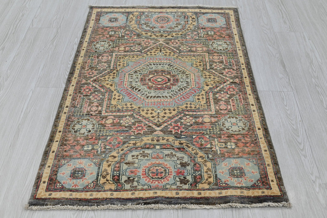 brown Accent rug 2' 7" x 4' 0"