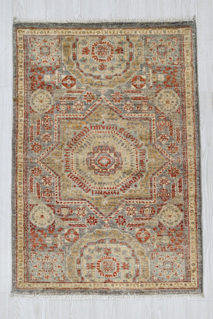 gray Accent rug 2' 8" x 3' 11"