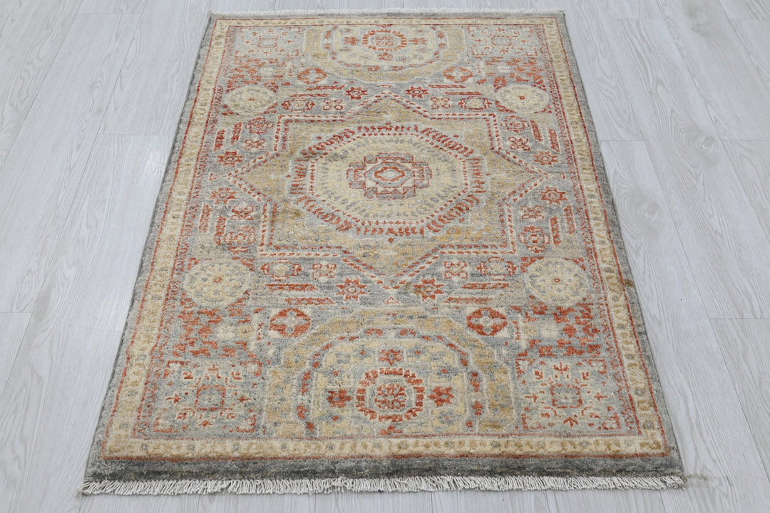 gray Accent rug 2' 8" x 3' 11"