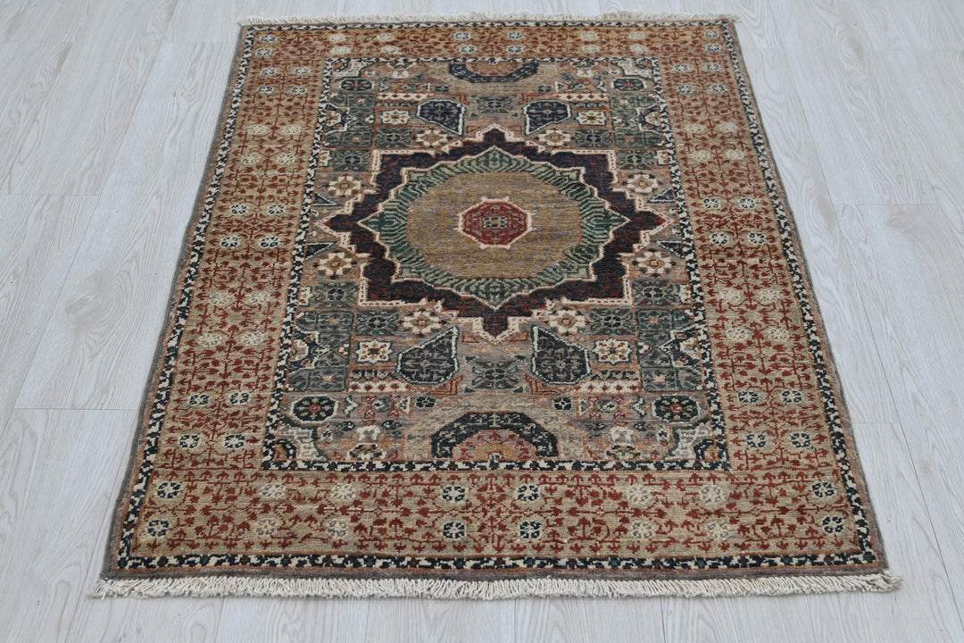 brown Accent rug 2' 9" x 4' 1"