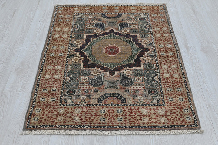 brown Accent rug 2' 9" x 4' 1"