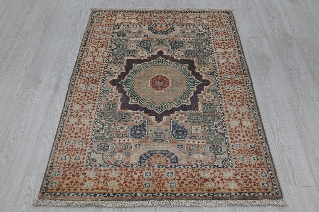 brown Accent rug 2' 9" x 4' 1"