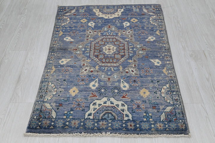 blue Accent rug 2' 8" x 4' 1"