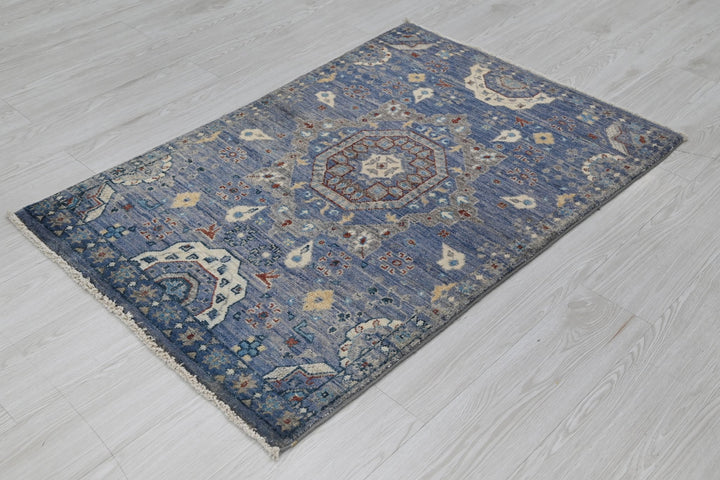 blue Accent rug 2' 8" x 4' 1"