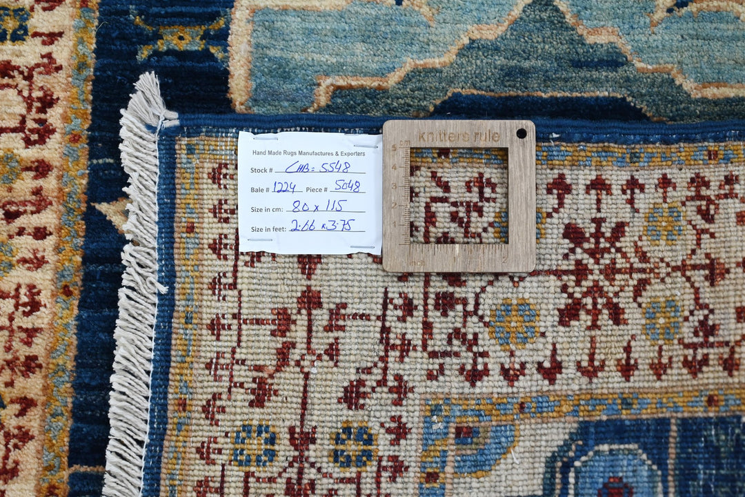 blue Accent rug 2' 7" x 3' 9"