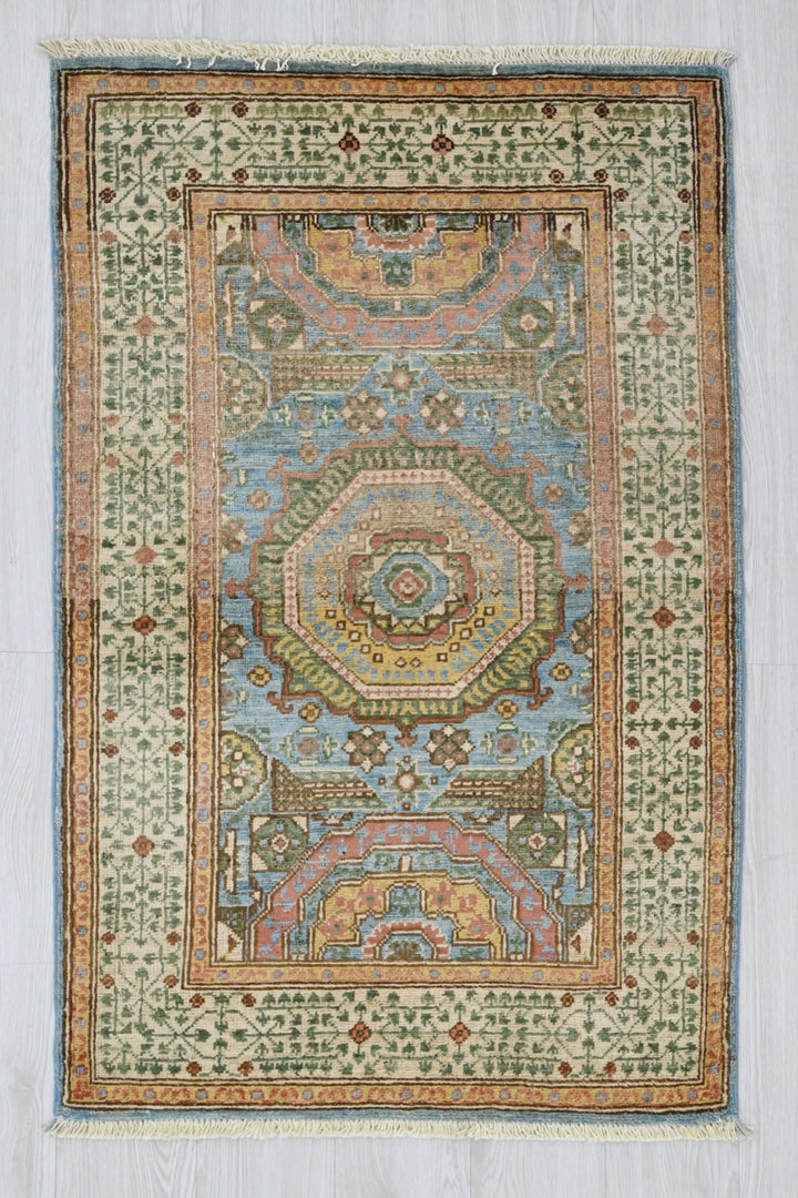 blue Accent rug 2' 7" x 4' 5"