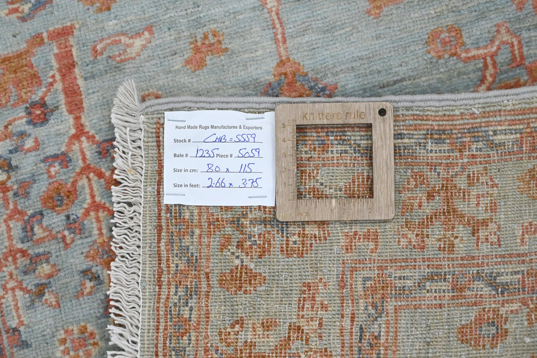 blue Accent rug 2' 7" x 3' 9"