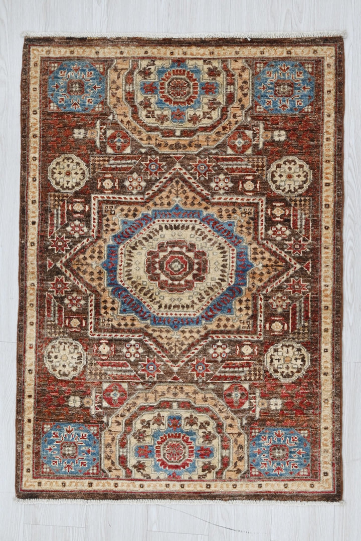 brown Accent rug 2' 7" x 3' 10"