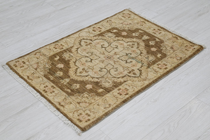 brown Mini rug 2' 0" x 2' 10"