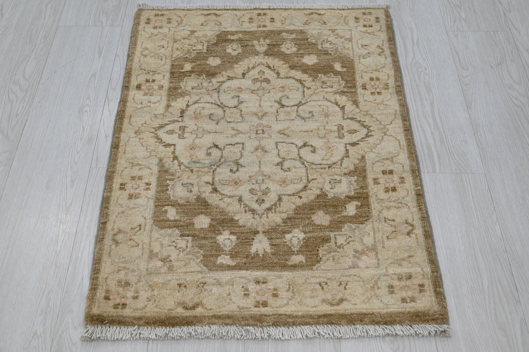 brown Mini rug 2' 0" x 2' 10"