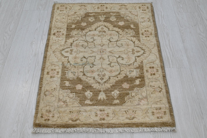 brown Mini rug 2' 0" x 2' 10"