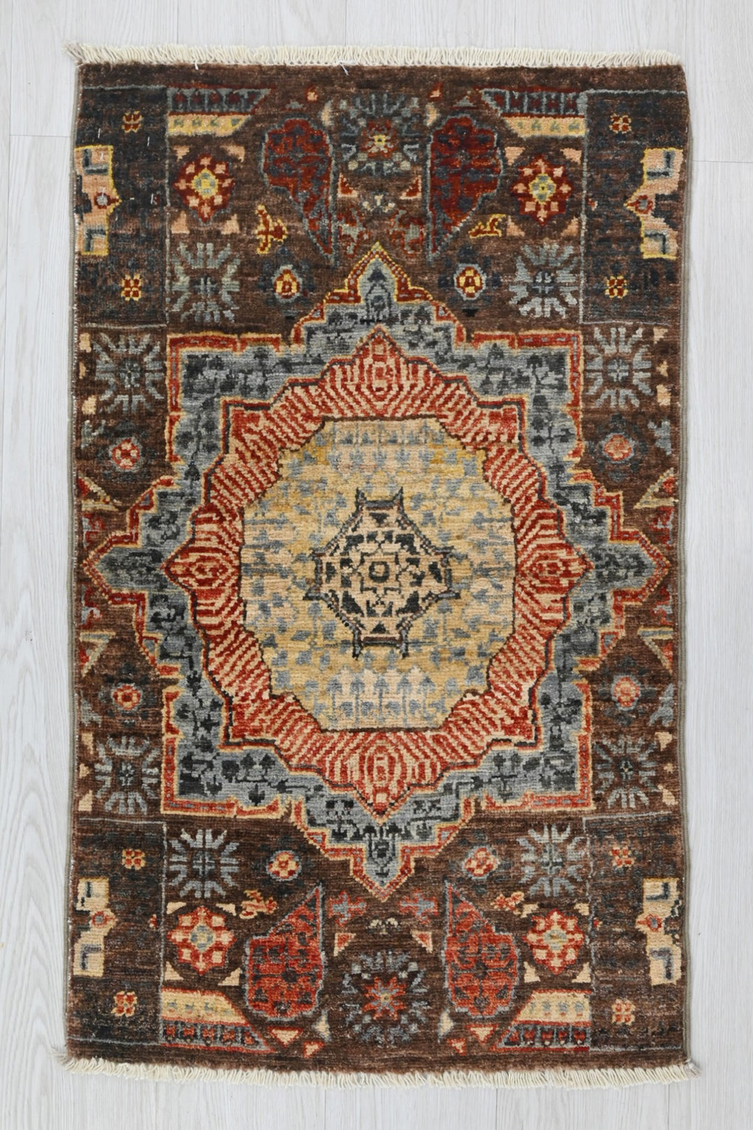 brown Mini rug 1' 10" x 3' 0"