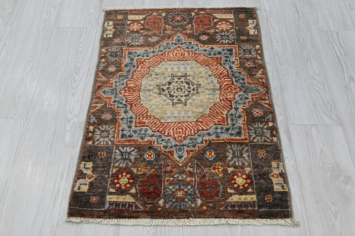 brown Mini rug 1' 10" x 3' 0"
