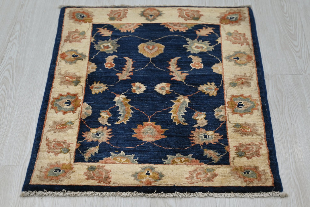 blue Mini rug 2' 0" x 2' 11"