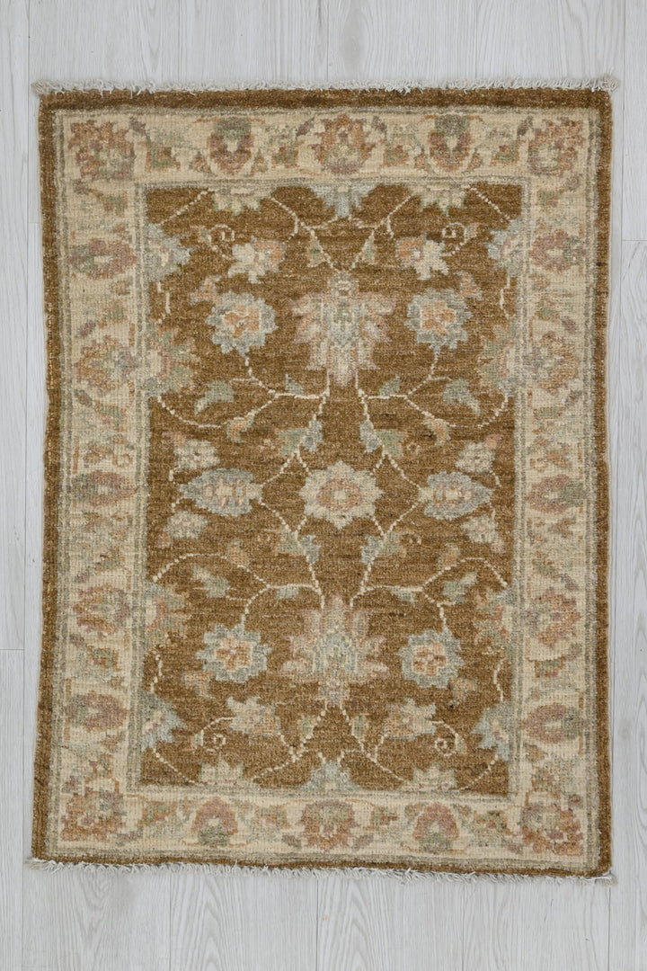 brown Mini rug 1' 11" x 2' 8"