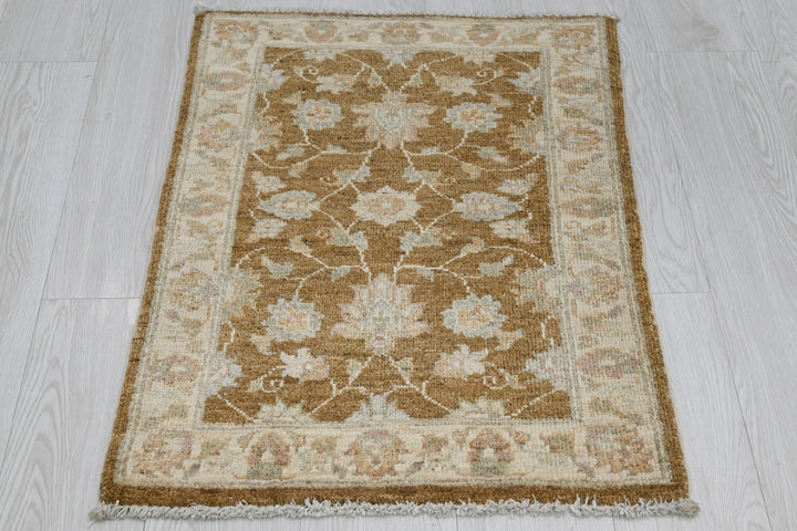 brown Mini rug 1' 11" x 2' 8"