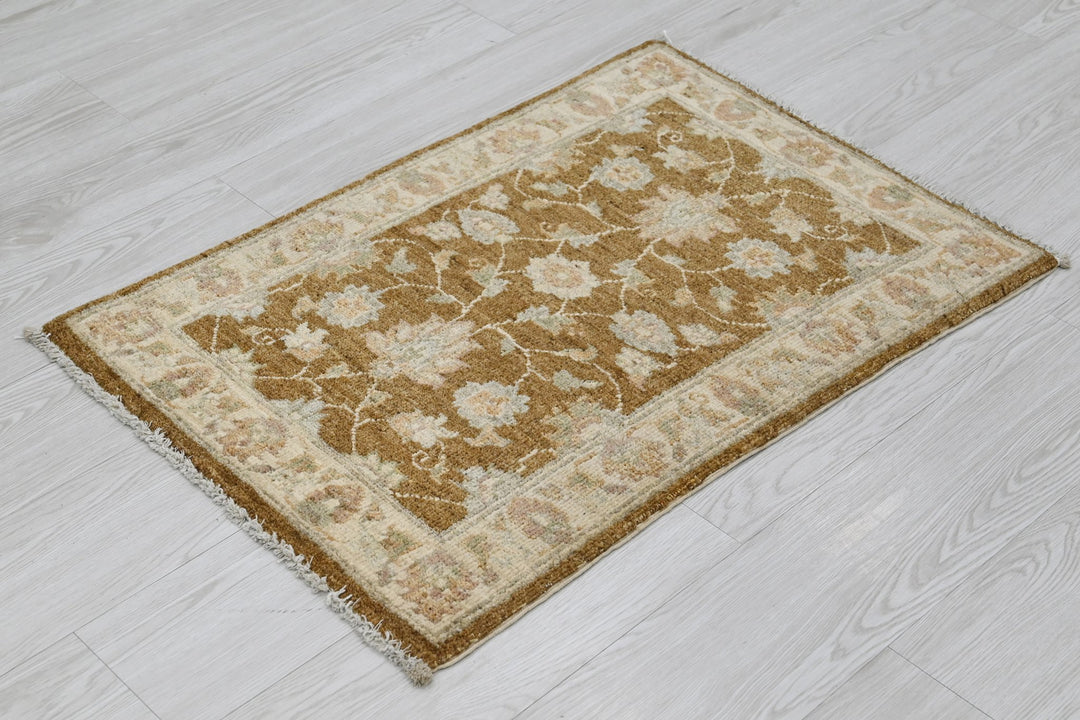 brown Mini rug 1' 11" x 2' 8"