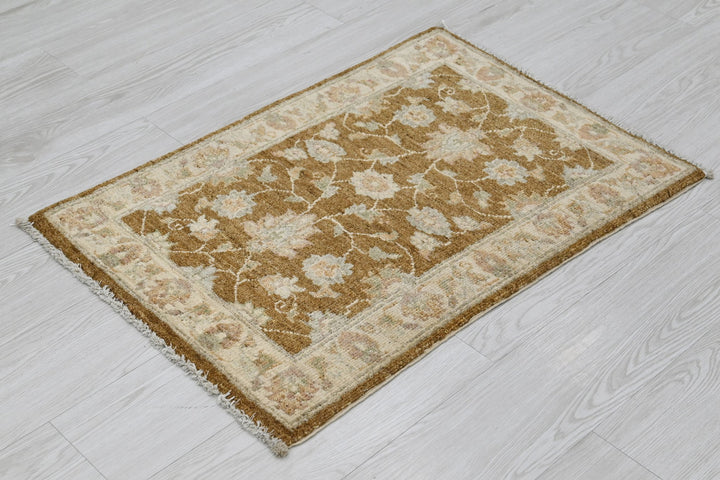brown Mini rug 1' 11" x 2' 8"