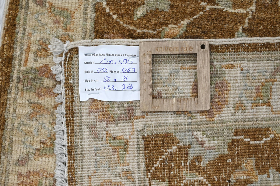 brown Mini rug 1' 11" x 2' 8"